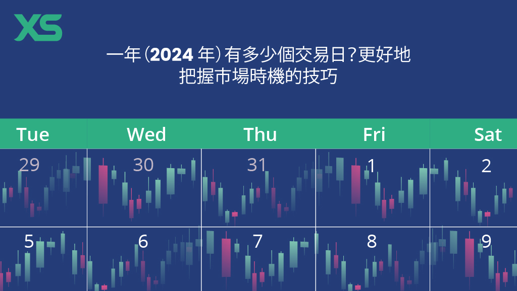 一年（2024 年）有多少個交易日？更好地把握市場時機的技巧